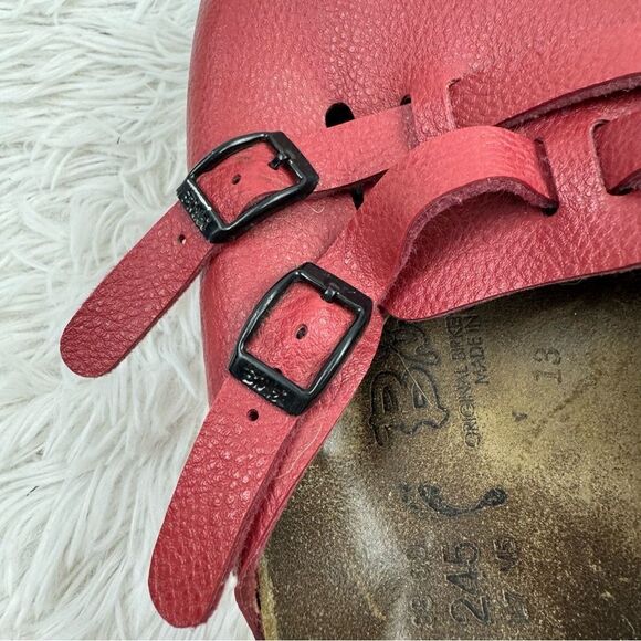 Birkis by Birkenstock Camden Closed Toe Dual Buckle Leather Clogs - Picture 8 of 13